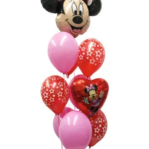Ballongbukett: Minnie with the Stars - Extra large