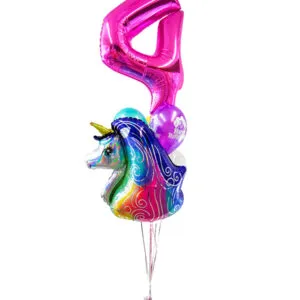 Ballongbukett: Loving my Unicorn Birthday
