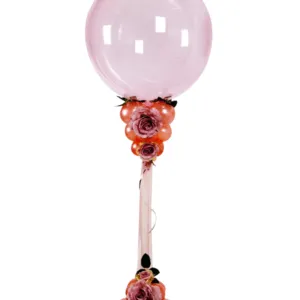 Jumbo ballong: Rosegold Flower Tower