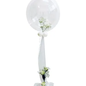 Jumbo ballong: White Rose Bubble