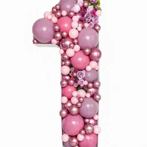 Mosaikk tall: Turning one flower