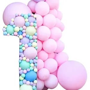 Mosaikk tall & Organisk klase / bue: Baby pastel 1 - 5m