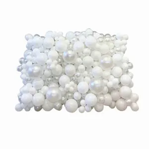 Ballongvegg / Backdrop: Snow white wall - 2.5x3m