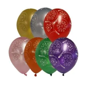 Lateksballong: Fyrverkeri - Flere farger - 30cm - Per stk - Lilla