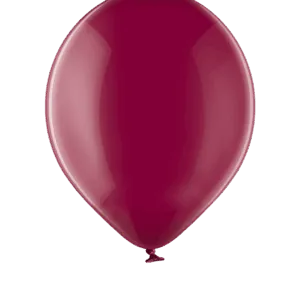 Lateksballong: Crystal - Flere farger - 12cm - Per stk - Burgundy (Crystal)