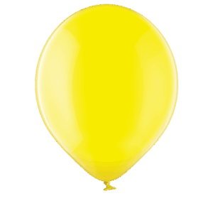 Lateksballong: Crystal - Flere farger - 12cm - Per stk - Yellow (Crystal)