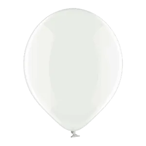 Lateksballong: Crystal - Flere farger - 12cm - Per stk - Clear (Crystal)