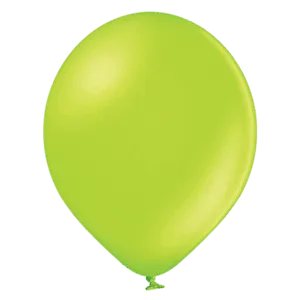 Lateksballong: Metallic - Flere farger - 12cm - Per stk - Apple Green (Metallic)