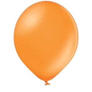 Lateksballong: Metallic - Flere farger - 12cm - Per stk - Bright Orange (Metallic)