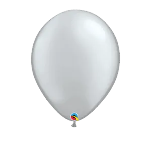 Lateksballong: Flere farger (Metallic) - 41cm - Per stk - Silver (Metallic)