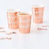 Kopper (8stk): "Twinkle twinkle" - Rosegull - 10 x 8cm - Bilde 2
