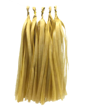 Tassels (Papir - 5stk): Flere farger - 35cm - Khaki
