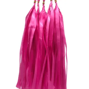 Tassels (Papir - 5stk): Flere farger - 35cm - Mørk Rosa