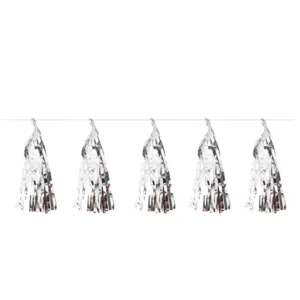 Tassels (Folie - 5stk): Flere farger - 35cm - Sølv