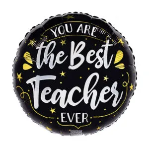 Folieballong: "You Are The Best Teacher Ever" - 43cm