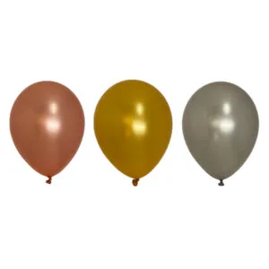 Lateksballong: Flere farger (Metallic) - 28cm - Per stk