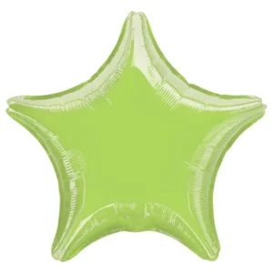 Folieballong: Stjerne - Flere farger (Metallic) - 48cm - Lys Grønn