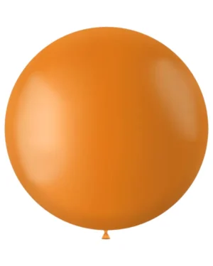 Lateksballong: Matt - 80 cm - Oransje (Matt)