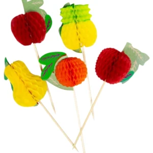 Rørepinne / Cocktailpinne (10stk): Frukt tema