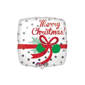 Folieballong: Merry Christmas Package - 45cm