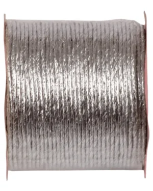 Messingpapirtråd: Flere farger - 20m x 2mm - Sølv