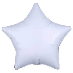 Folieballong: Stjerne - Flere farger (Metallic) - 48cm - Hvit (Metallic)