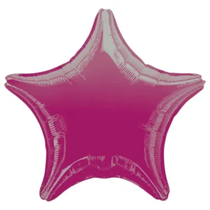 Folieballong: Stjerne - Flere farger (Metallic) - 48cm - Magenta