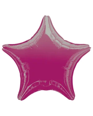 Folieballong: Stjerne - Flere farger (Metallic) - 48cm - Magenta