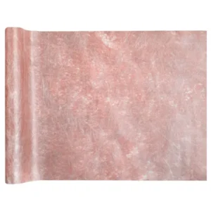 Bordløper: Rosegull Metallisk Fanon - 5m x 30cm