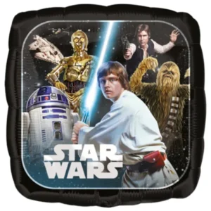 Folieballong: Star Wars - Svart - 43cm