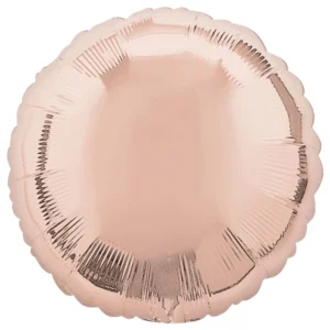 Folieballong: Sirkel - Flere farger (Standard) - 43cm - Rosegull