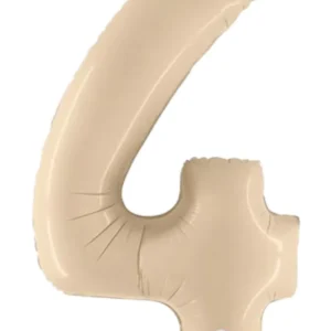 Folieballong / Tallballong:: Alle tall - Kremfarget - 100cm - 4