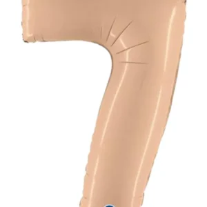 Folieballong / Tallballong:: Alle tall - Beige - 100cm - 7