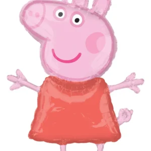 Folieballong: Peppa Pig - Rosa & Rød - 63 x 81 cm