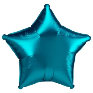 Folieballong: Stjerne - Flere farger (Matt) - 48cm - Turkis (Matt)