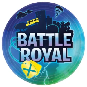 Tallerkener (8stk): Battle Royal - Blå - 23 cm