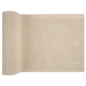 Bordløper: Trefarget Lurex polylinen - 3m x 28cm