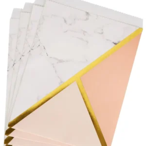 Godteposer (25stk): Marmor - Fersken - 13 cm x 18 cm