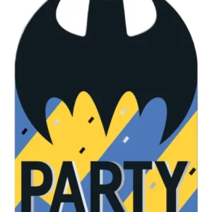 Invitasjonskort (8stk): Batman - Fargerik