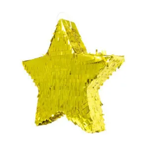 Pinata: Stjerne - Gull - 46,9 x 45cm