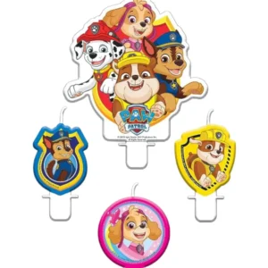 Kakelys (4stk): Paw Patrol - Fargerik