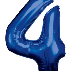 Folieballong / Tallballong: Alle Tall - Blå - 88cm - 4