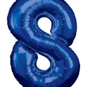 Folieballong / Tallballong: Alle Tall - Blå - 88cm - 8
