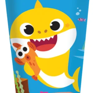 Kopper (8stk): Baby shark - Flerfarget - 250ml