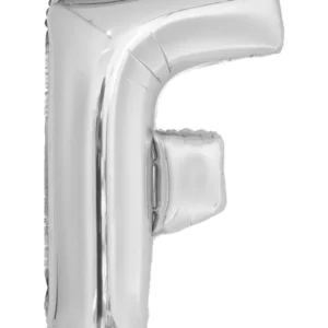 Folieballong / Bokstavballong: Sølv - 86cm - F