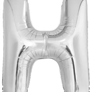 Folieballong / Bokstavballong: Sølv - 86cm - H