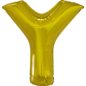 Folieballong / Bokstavballong: Gull - 86cm - Y