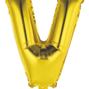 Folieballong / Bokstavballong: Sølv - 34cm - V