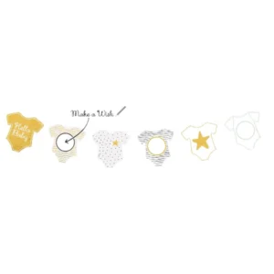 Banner / Girlander: 'Hello Baby'' DIY - Flerfarget - 200cm
