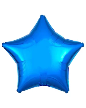 Folieballong: Stjerne - Flere farger (Metallic) - 48cm - Blå (Metallic)